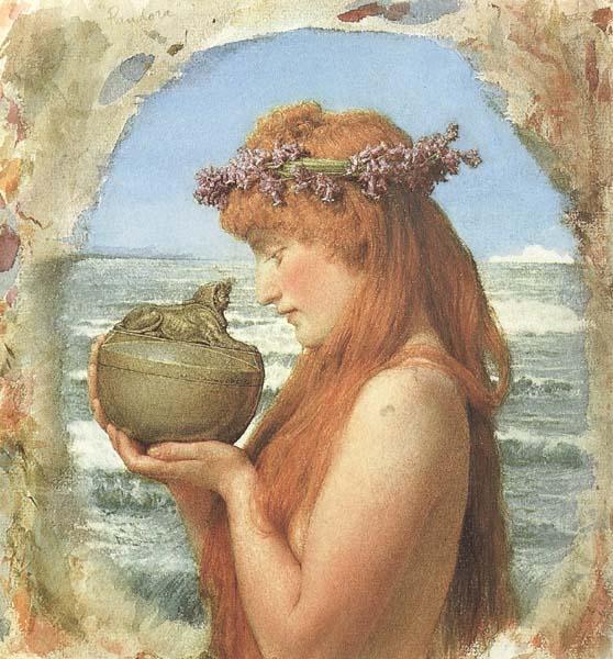 Sir Lawrence Alma-Tadema,OM.RA,RWS Pandora (mk46) china oil painting image